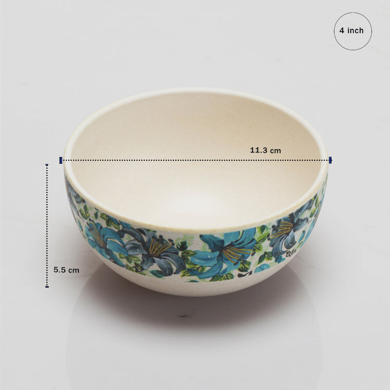 Bamboo Fibre Bowl | 4 inches | Set of 6 | Multiple Designs