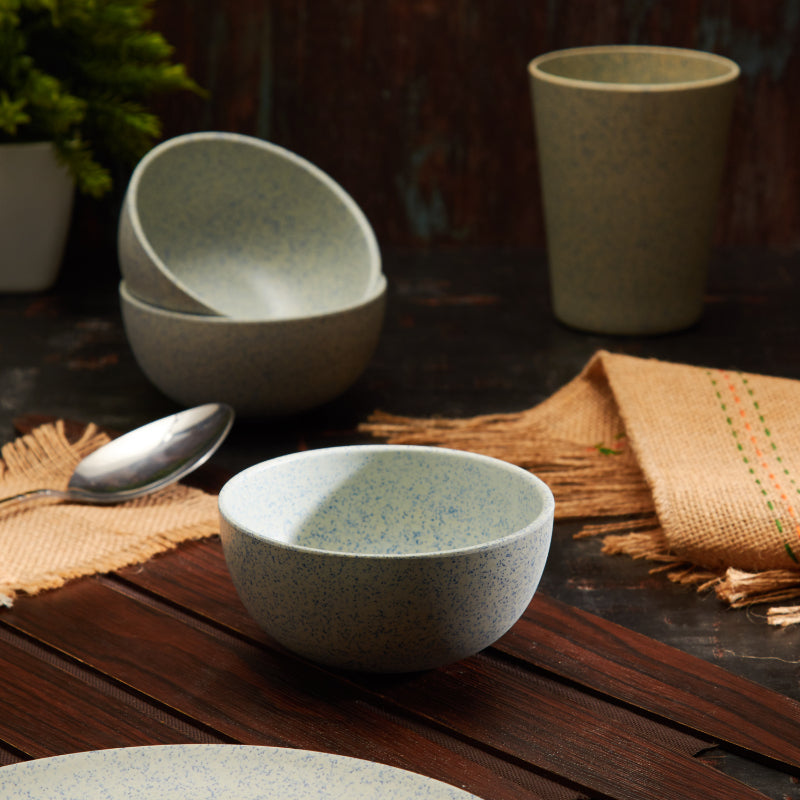 Bamboo Fibre Bowl | 4 inches | Set of 6 | Multiple Designs