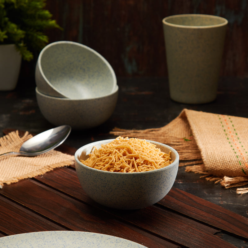 Bamboo Fibre Bowl | 4 inches | Set of 6 | Multiple Designs