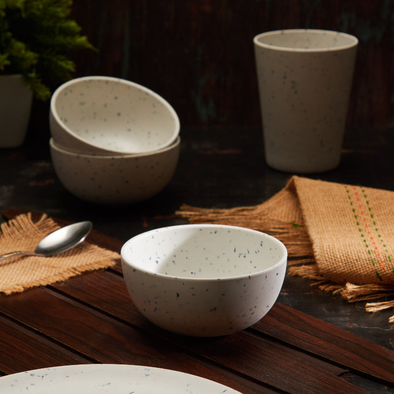 Bamboo Fibre Bowl | 4 inches | Set of 6 | Multiple Designs