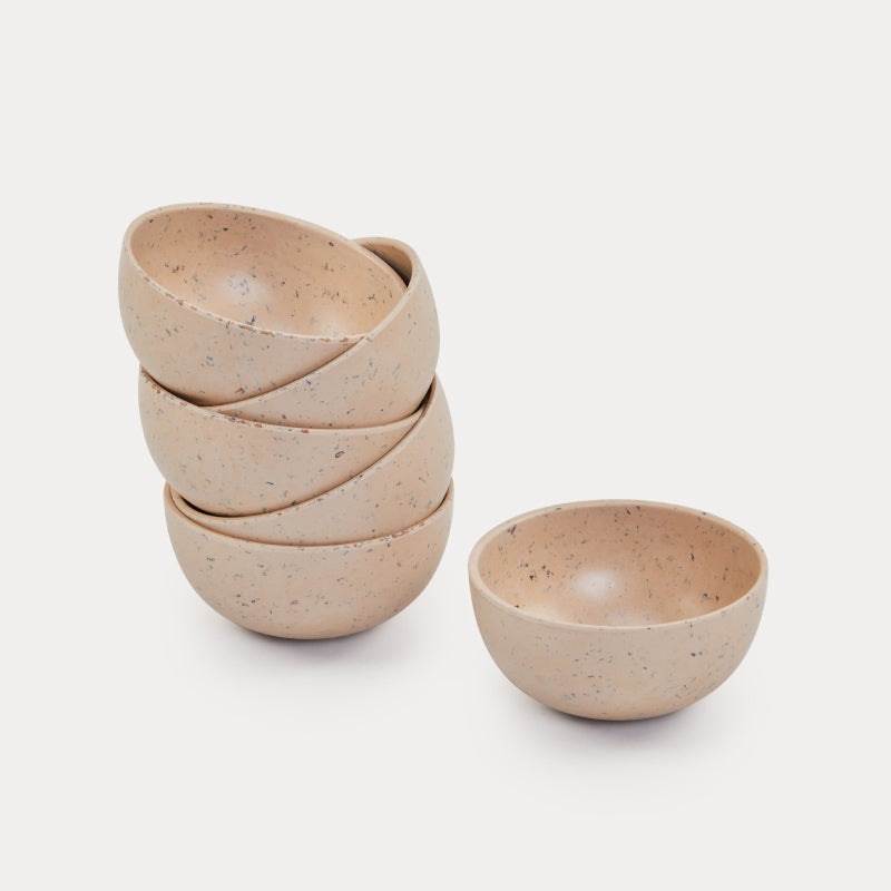 Bamboo Fibre Bowl | 4 inches | Set of 6 | Multiple Designs