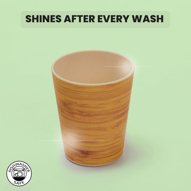 Bamboo Fibre Glasses | 380ml  | Set of 6 | Multiple Designs