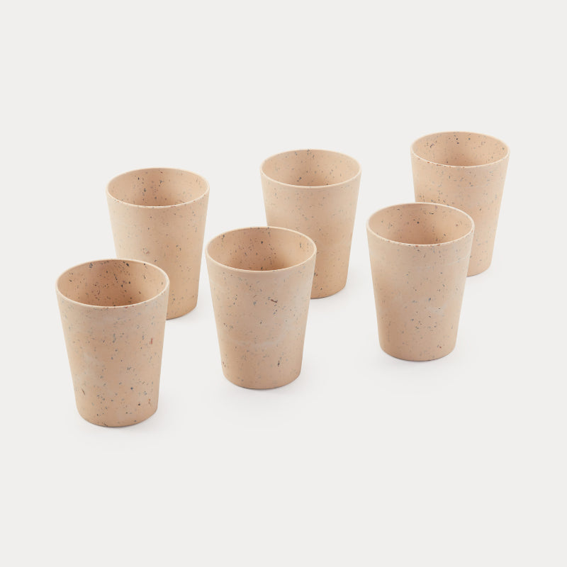 Bamboo Fibre Glasses | 380ml  | Set of 6 | Multiple Designs