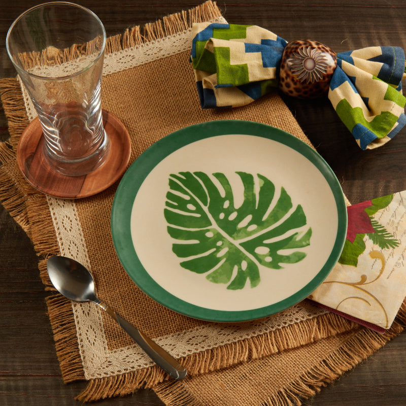 Bamboo Fibre Plate | 8 inches | Set of 6 | Multiple Designs