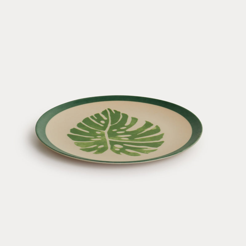 Bamboo Fibre Plate | 8 inches | Set of 6 | Multiple Designs