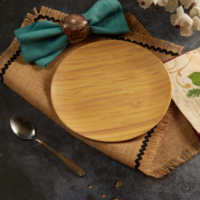 Bamboo Fibre Plate | 8 inches | Set of 6 | Multiple Designs