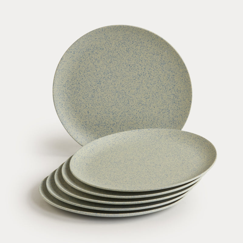 Bamboo Fibre Plate | 8 inches | Set of 6 | Multiple Designs