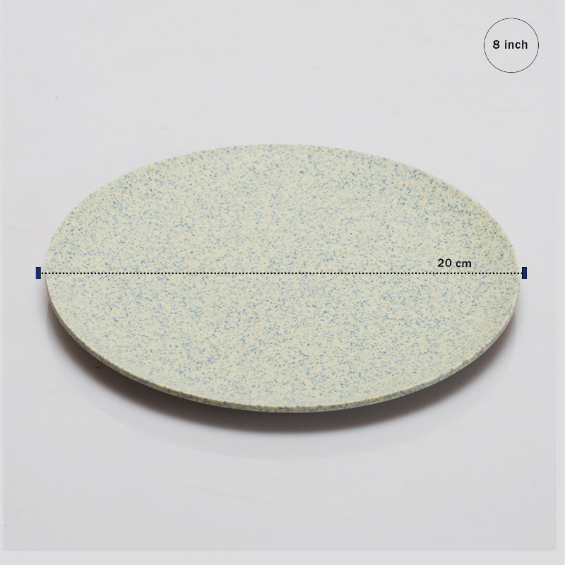 Bamboo Fibre Plate | 8 inches | Set of 6 | Multiple Designs