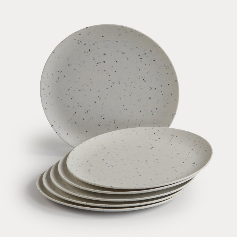 Bamboo Fibre Plate | 8 inches | Set of 6 | Multiple Designs