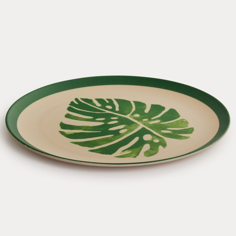 Bamboo Wooden Fibre Plate | Set of 6 | Multiple Sizes