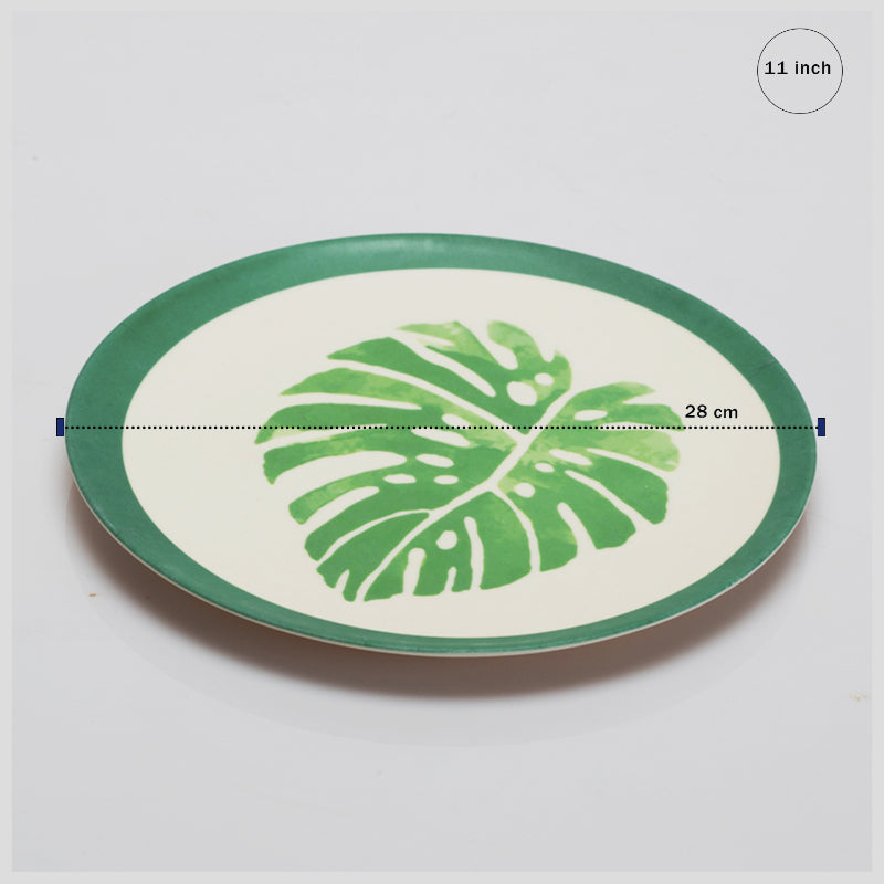 Bamboo Wooden Fibre Plate | Set of 6 | Multiple Sizes