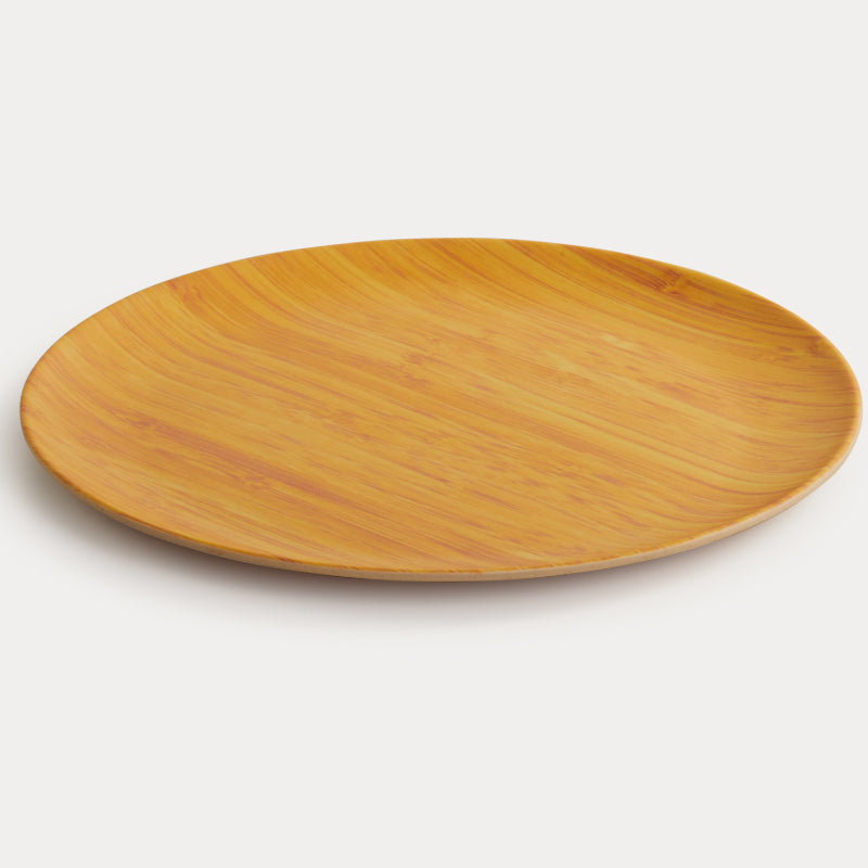 Bamboo Wooden Fibre Plate | Set of 6 | Multiple Sizes
