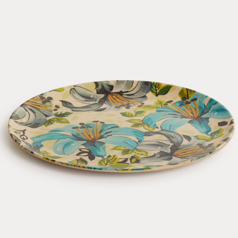 Bamboo Wooden Fibre Plate | Set of 6 | Multiple Sizes