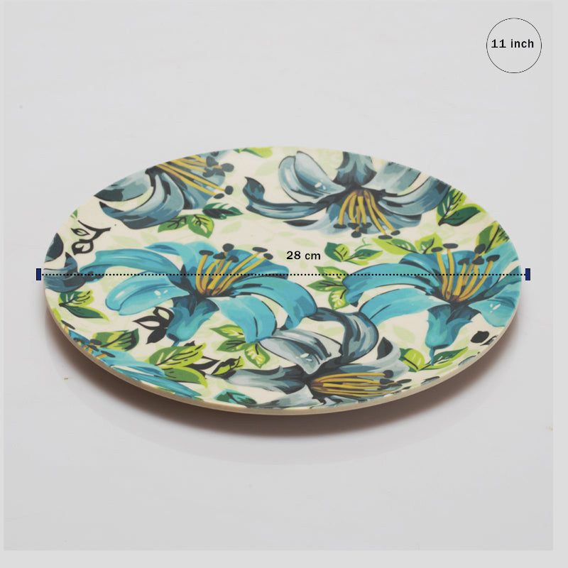 Bamboo Wooden Fibre Plate | Set of 6 | Multiple Sizes