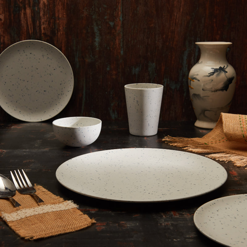 Bamboo Wooden Fibre Plate | Set of 6 | Multiple Sizes