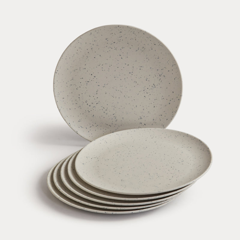 Bamboo Wooden Fibre Plate | Set of 6 | Multiple Sizes