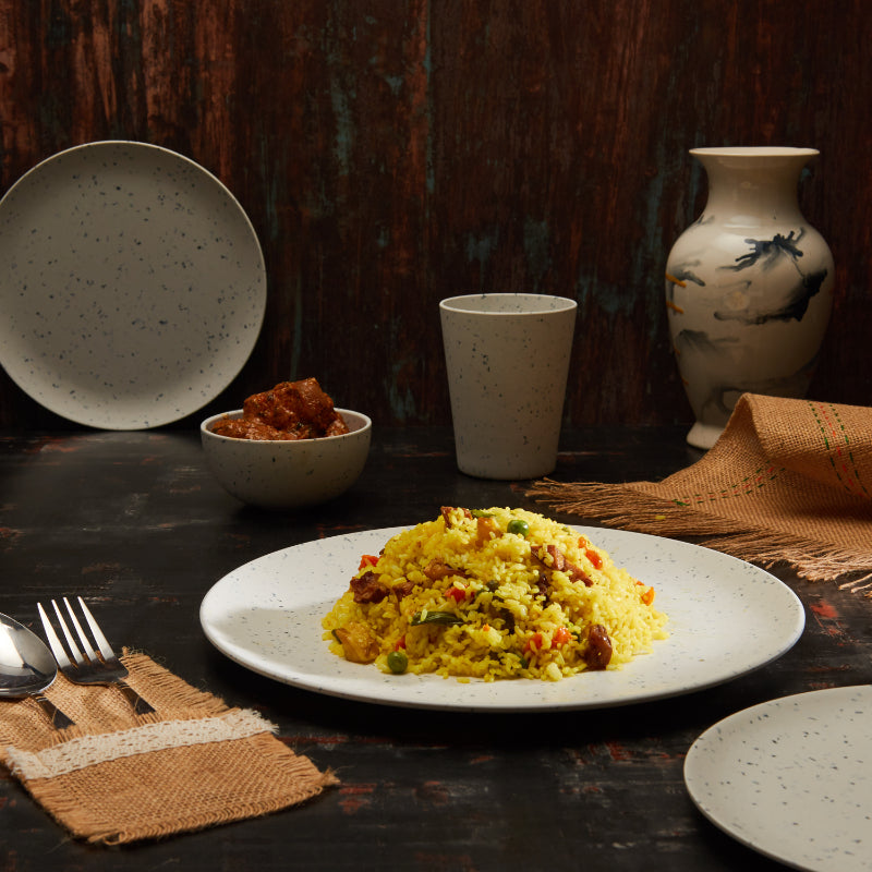 Bamboo Wooden Fibre Plate | Set of 6 | Multiple Sizes
