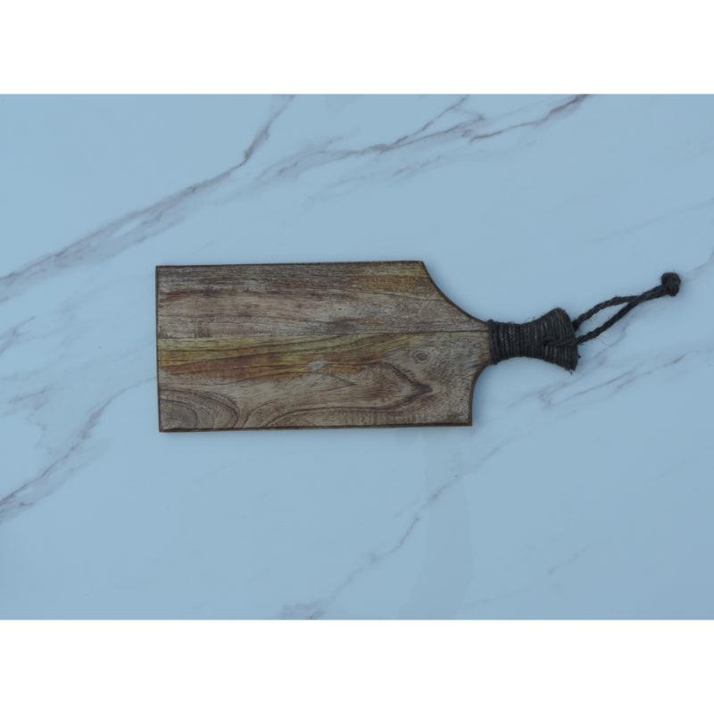 Wooden Chopping Board with Grey Handle