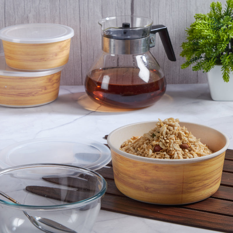 Bamboo Fibre Containers | 1.1L, 830ml, 550ml | Set of 3