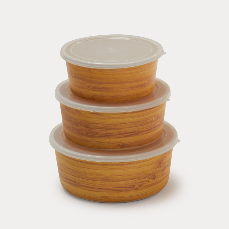 Bamboo Fibre Containers | 1.1L, 830ml, 550ml | Set of 3
