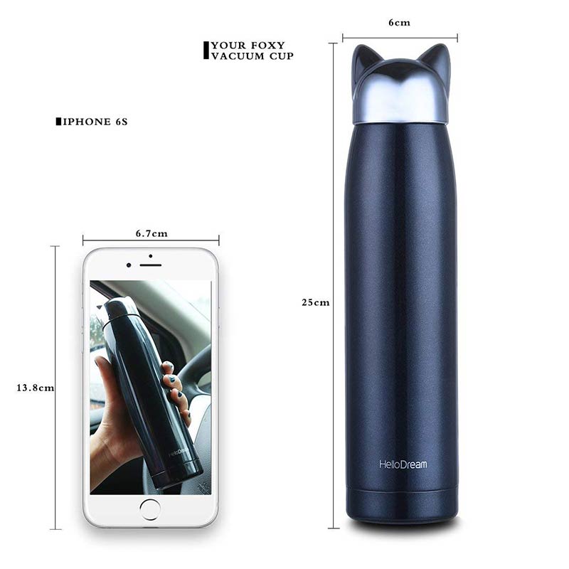 Stainless Steel Cat Bottle | Multiple Colors