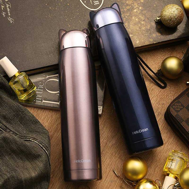Stainless Steel Cat Bottle | Multiple Colors