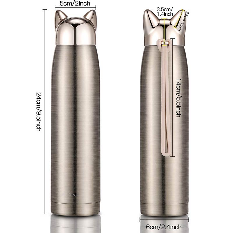 Stainless Steel Cat Bottle | Multiple Colors
