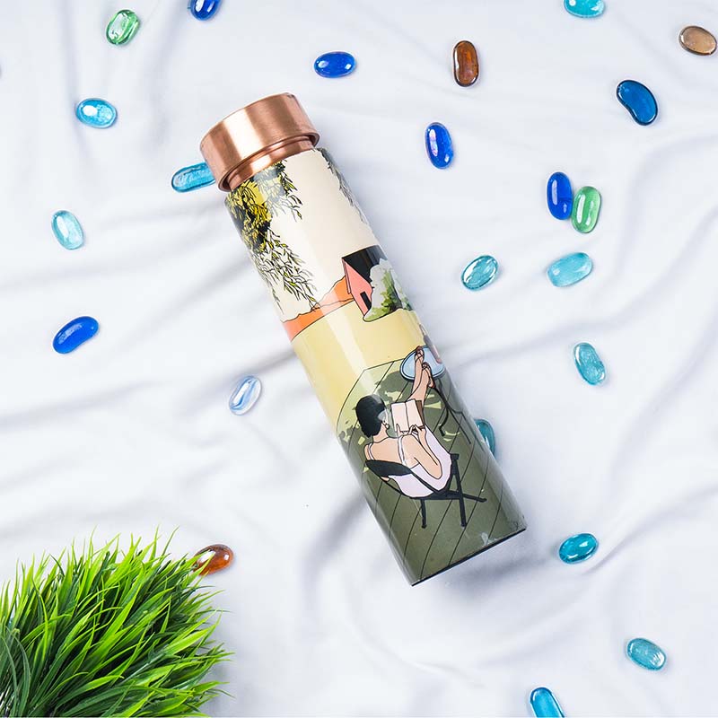 Outdoor Lawn-Inspired Stylish Copper Bottle