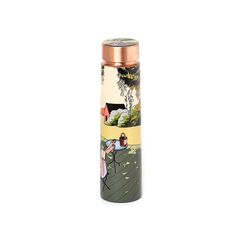 Outdoor Lawn-Inspired Stylish Copper Bottle