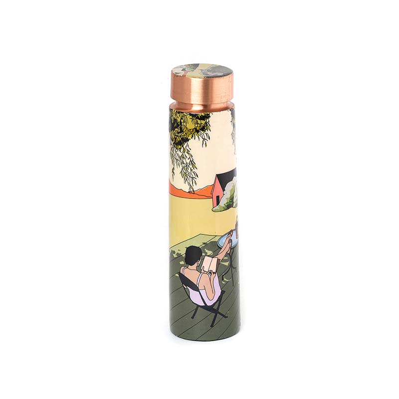 Outdoor Lawn-Inspired Stylish Copper Bottle