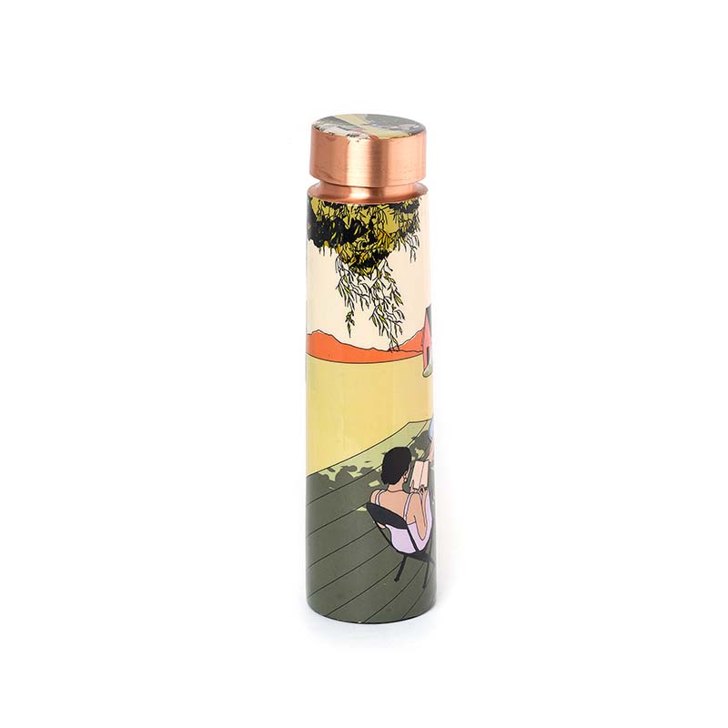 Outdoor Lawn-Inspired Stylish Copper Bottle