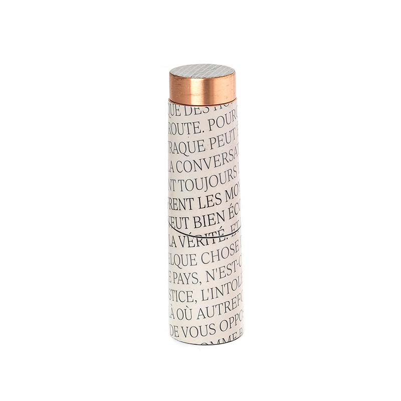French Vocabulary-Inspired Copper Designer Bottle