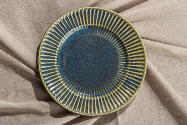 Blue & Gold Aries Dinner Plate | Set of 2 | Multiple Sizes