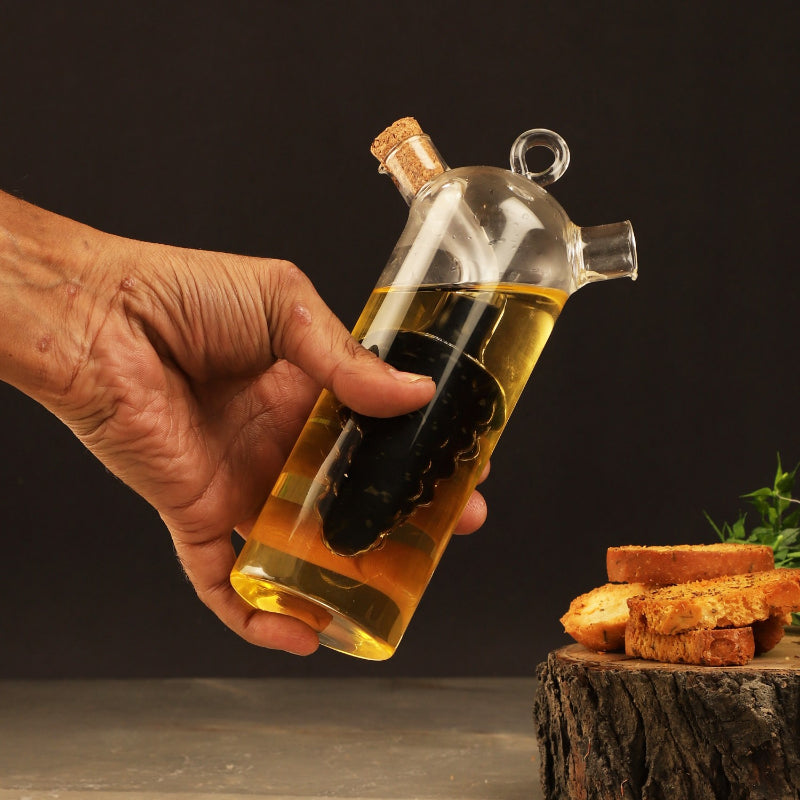 Glass Double Wall Oil Vinegar Dispenser