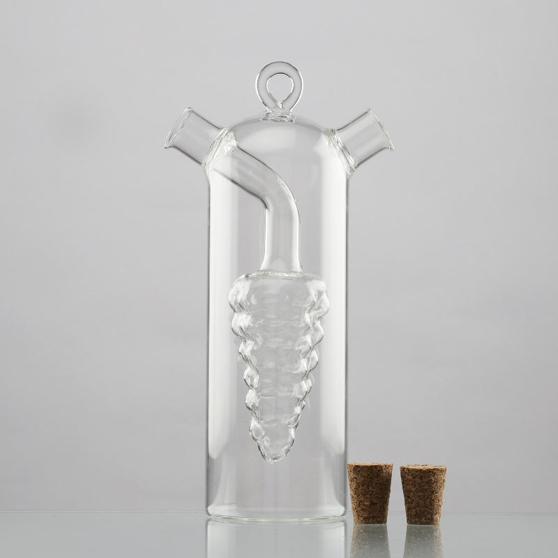 Glass Double Wall Oil Vinegar Dispenser