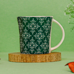 Arabesque Flower Pattern Cups Cups | 160 ml | Set of 6 | Multiple Colors
