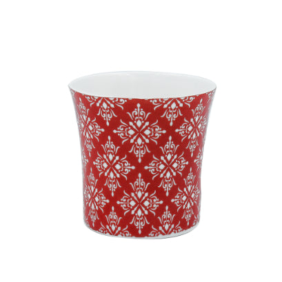 Arabesque Flower Pattern Cups Cups | 160 ml | Set of 6 | Multiple Colors
