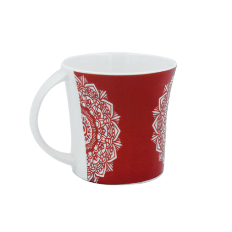 Abstract Lotus Pattern Cups | 160 ml | Set of 6 | Multiple Colors