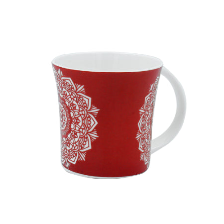 Abstract Lotus Pattern Cups | 160 ml | Set of 6 | Multiple Colors