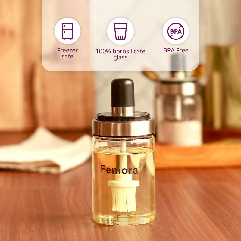 Glass Brush Jar | 250 ml
