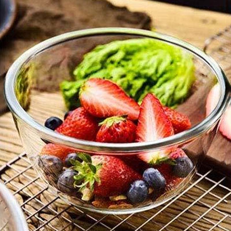 Borosilicate Mixing Bowls & Serving Casseroles Combo | Set of 4