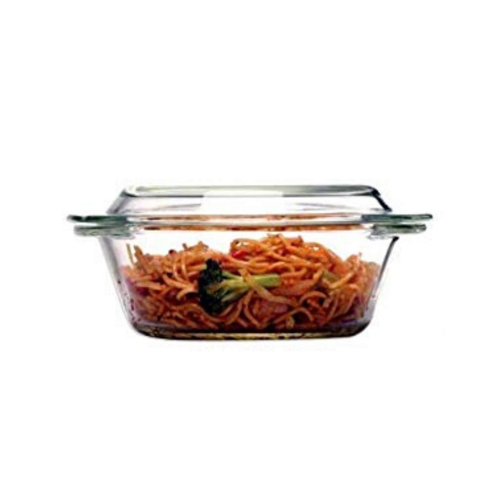 Glass Mixing Bowl, Serving Casserole & Silicone Serving Spoon | Set of 3