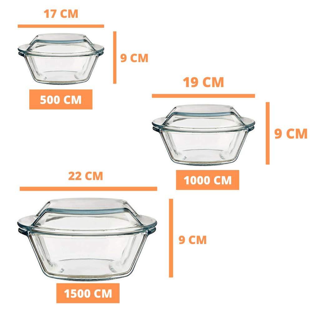 Pinched Design Microwave Safe Multipurpose Casseroles  | Single & Mixed Size Combos