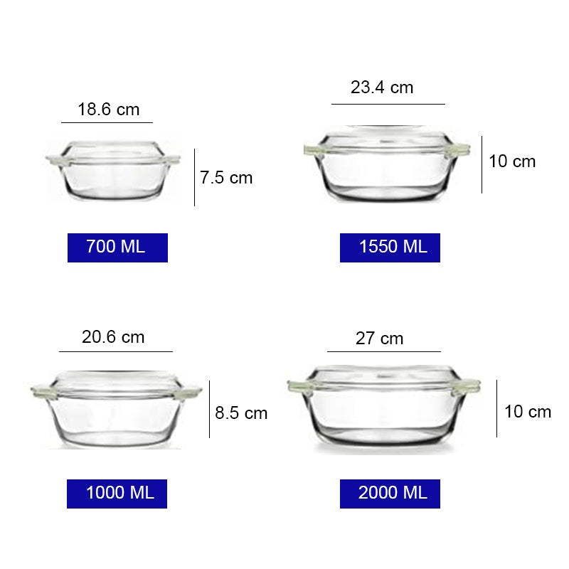 Modular Design Microwave Safe Casseroles | Mixed Size Combos