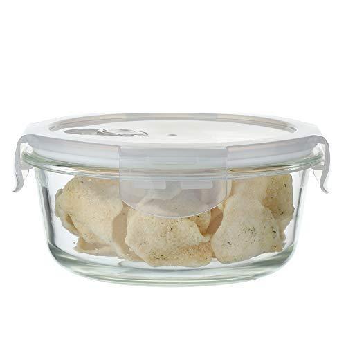 Glass Container Lunch Box | Set of 3 (1 Rectangle + 2 Round)
