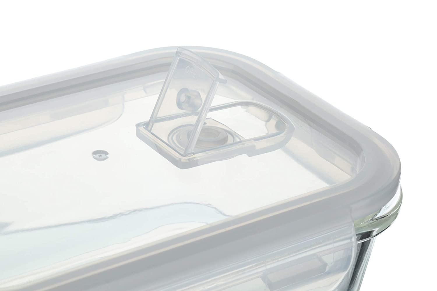 Glass Container Lunch Box | Set of 2 (Rectangle + Square)