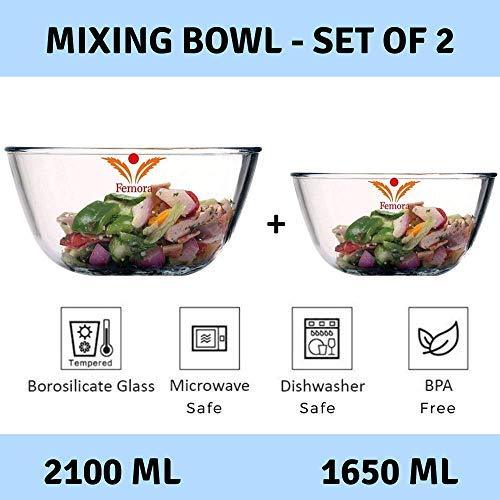 Microwave Safe Mixing Bowls | Set of 2 in Mixed Sizes
