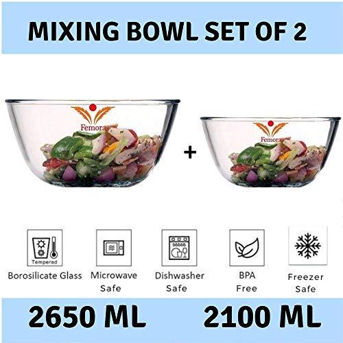 Microwave Safe Mixing Bowls | Set of 2 in Mixed Sizes