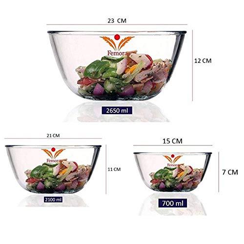 Microwave Safe All Purpose Mixing Bowls  | Set of 3 in Mixed Sizes