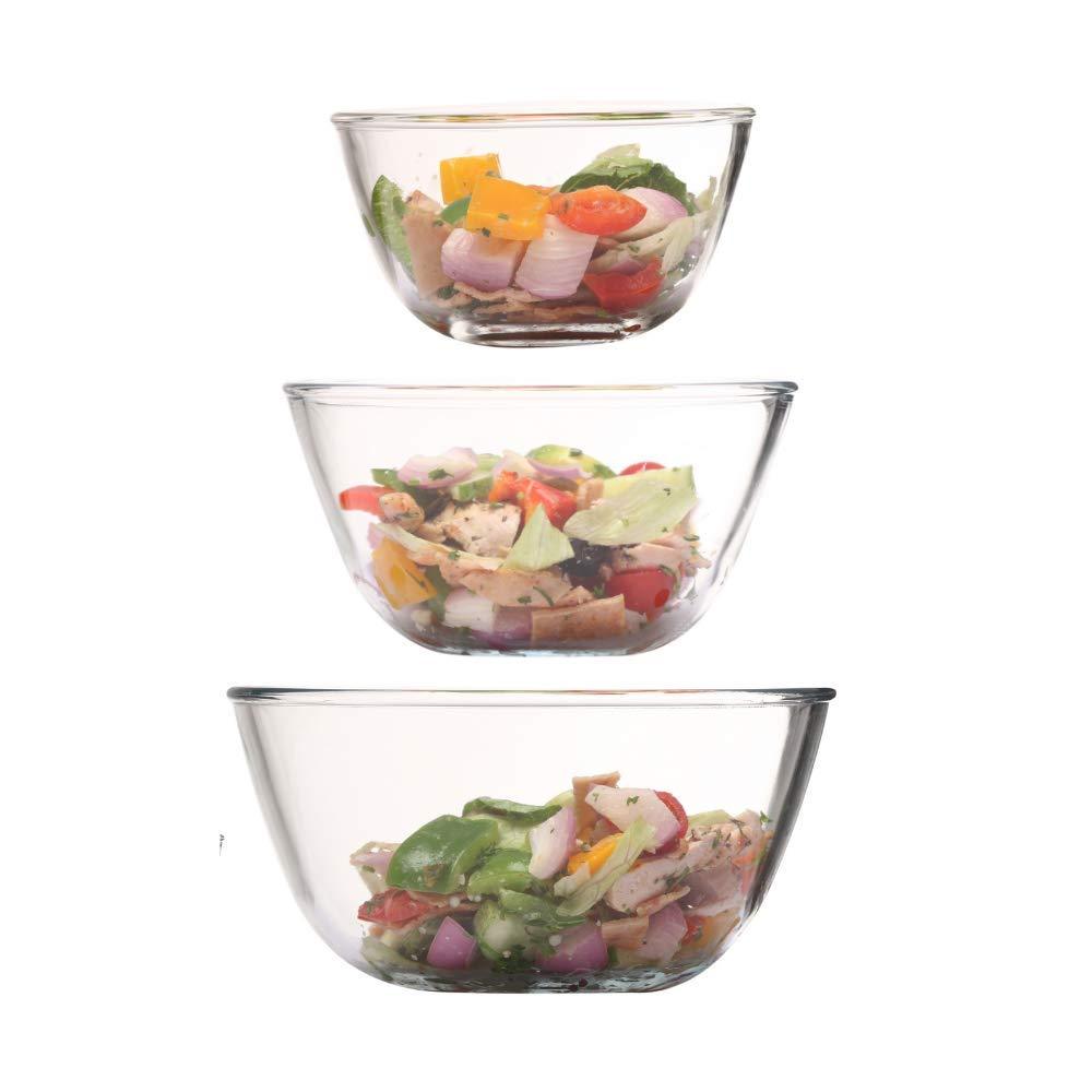 Microwave Safe All Purpose Mixing Bowls  | Set of 3 in Mixed Sizes
